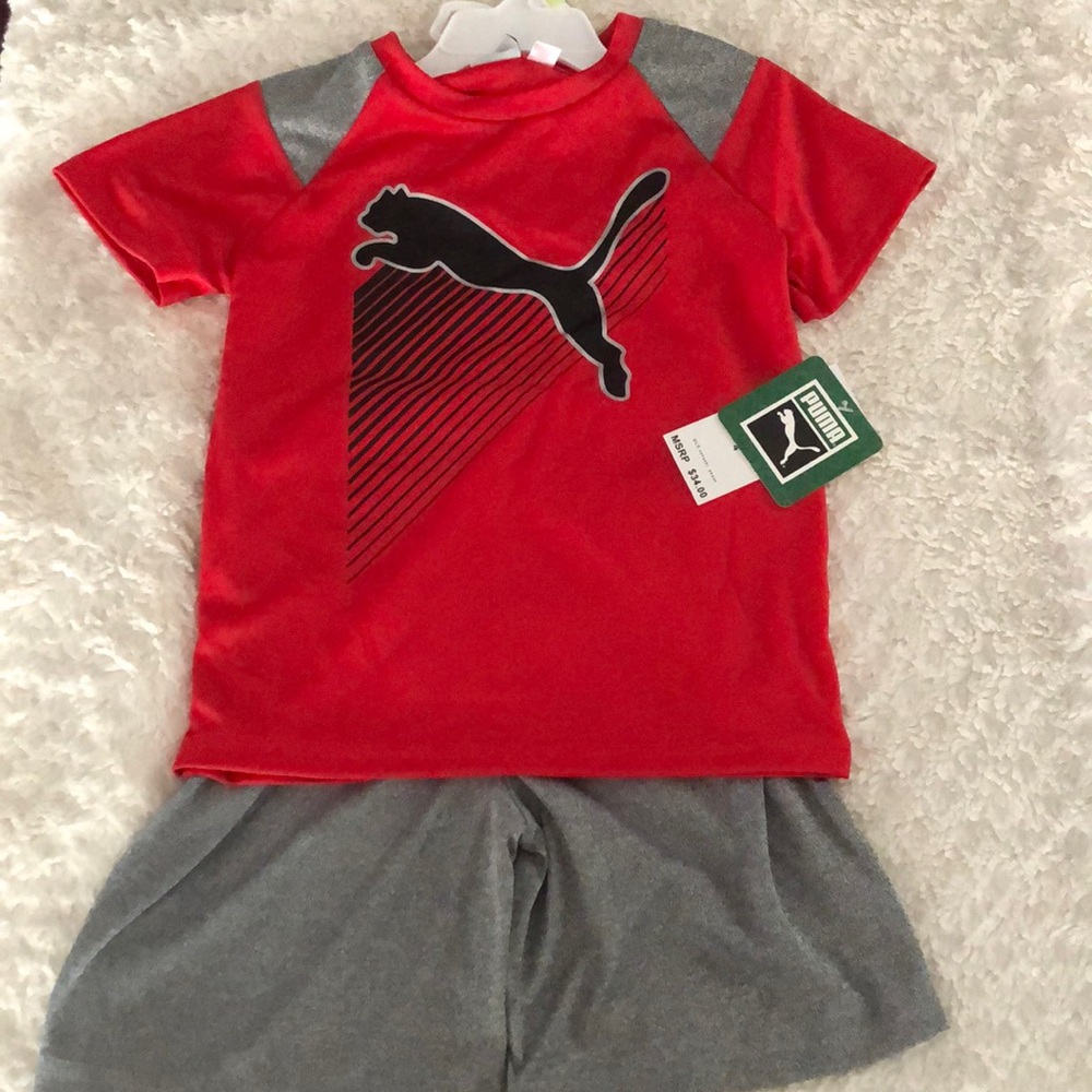 Size 4 Puma 2 piece dry fit outfit NWT